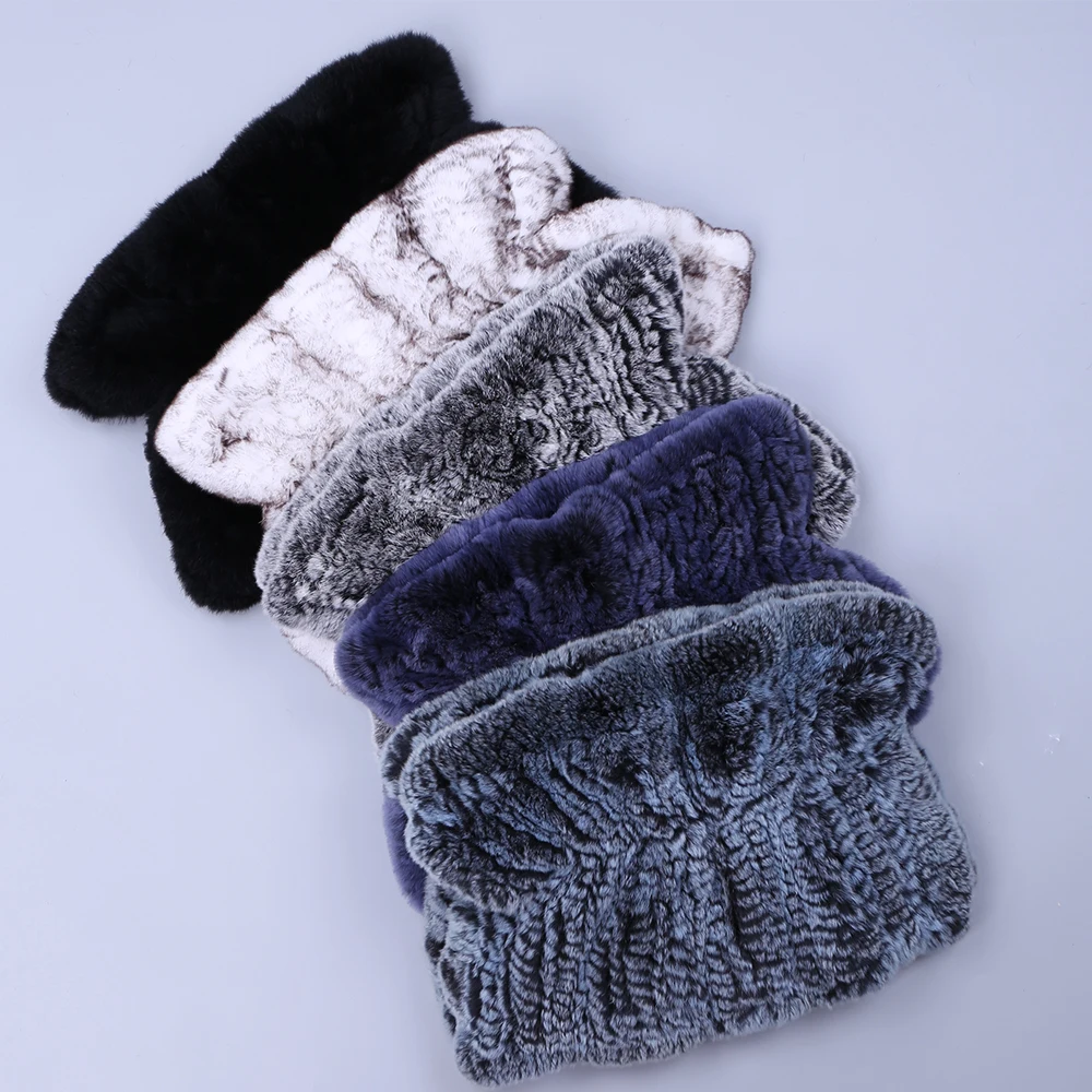 Женский вязаный пуловер с натуральным кроличьим мехом Зимний накидкой через