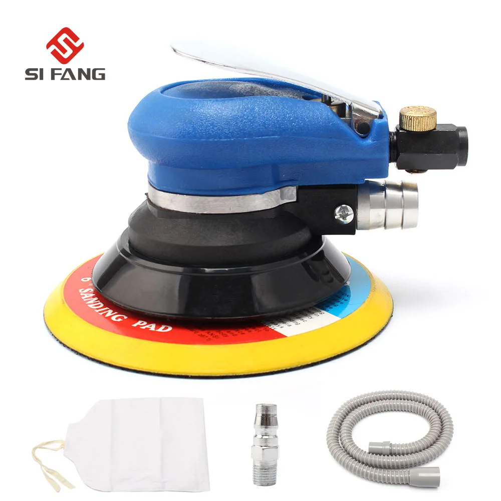 

6'' inch 150mm Air Random Orbital Sander With Vacuum Pneumatic Sander Air Tool Polished Grinding Machine Hand Tool