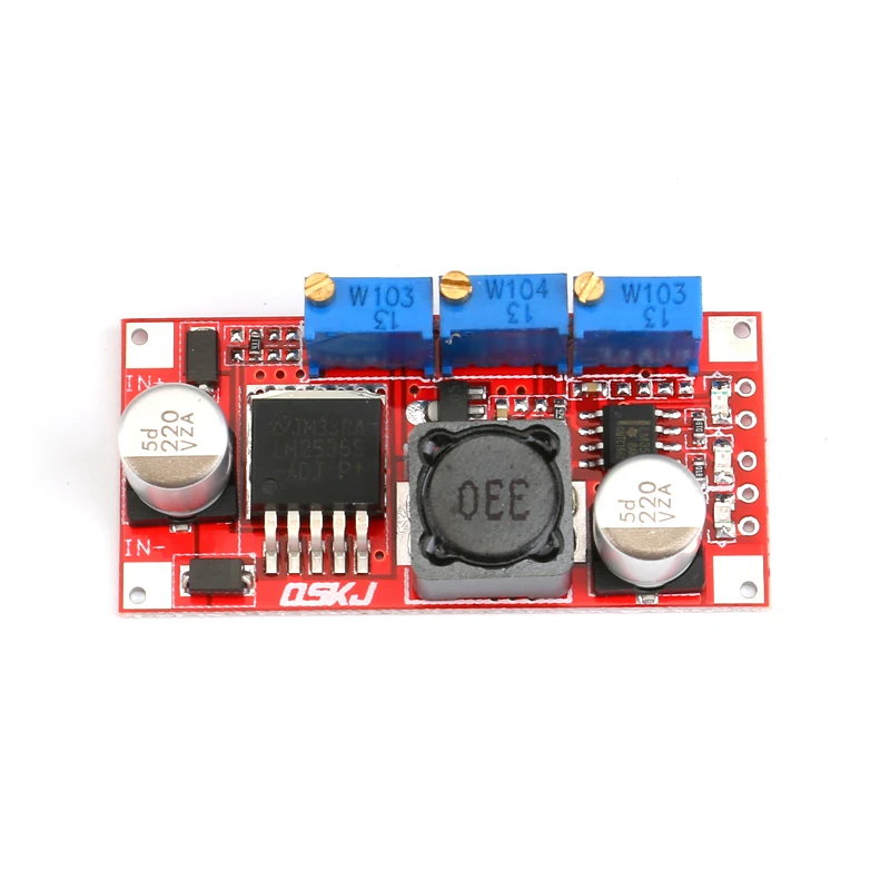 5 шт. LM2596 DC понижающий CC CV блок питания светодиодный драйвер зарядное устройство