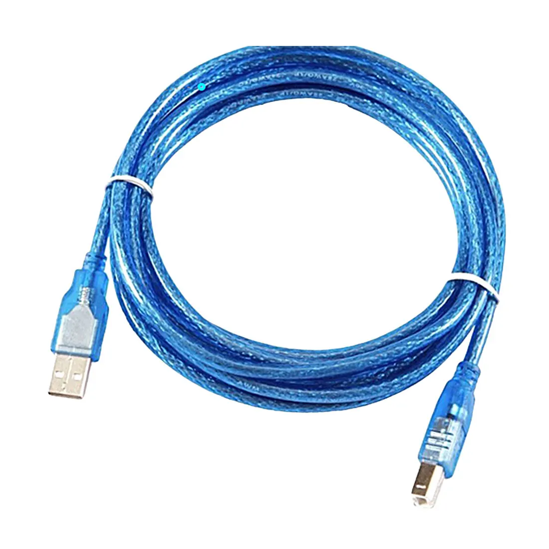 Centechia прозрачный синий 30 см USB 2 0 кабель для принтера тип A штекер типа B мужское