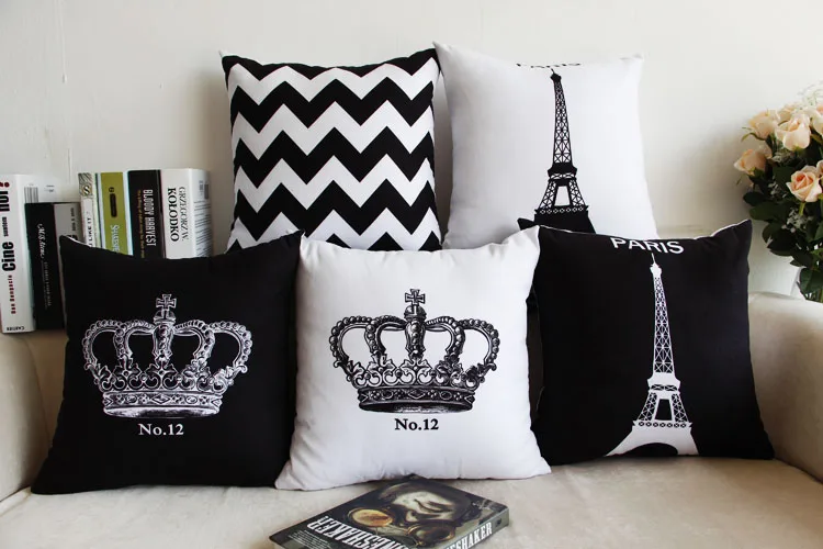 

Наволочка для подушки, хлопковая, бархатная, с геометрическим рисунком, 18x18 дюймов