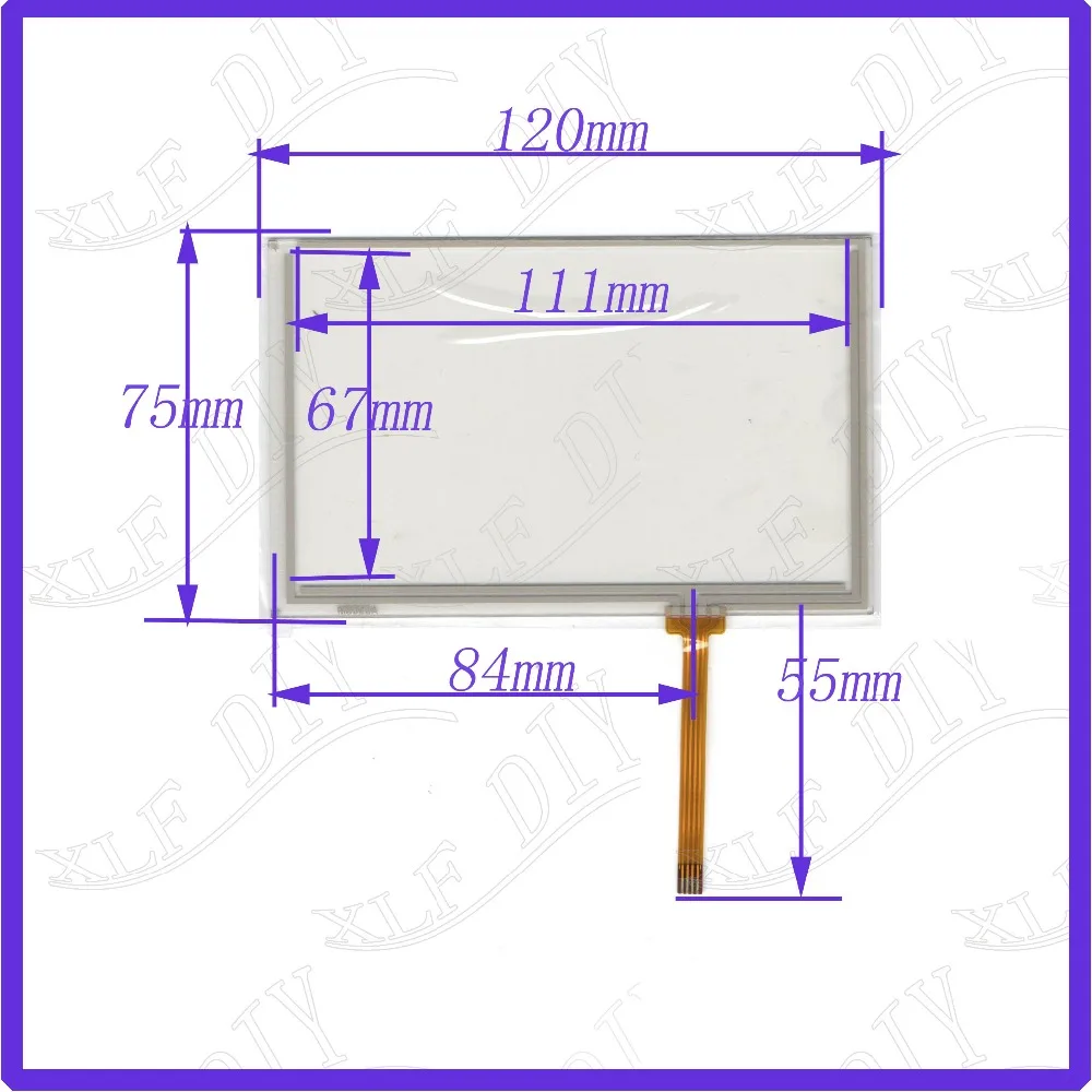 M5023A 5inch 4lines compatible for touchscreen glass and car DVD gps 120*75  Industrial control touch screen 120mm*75mm