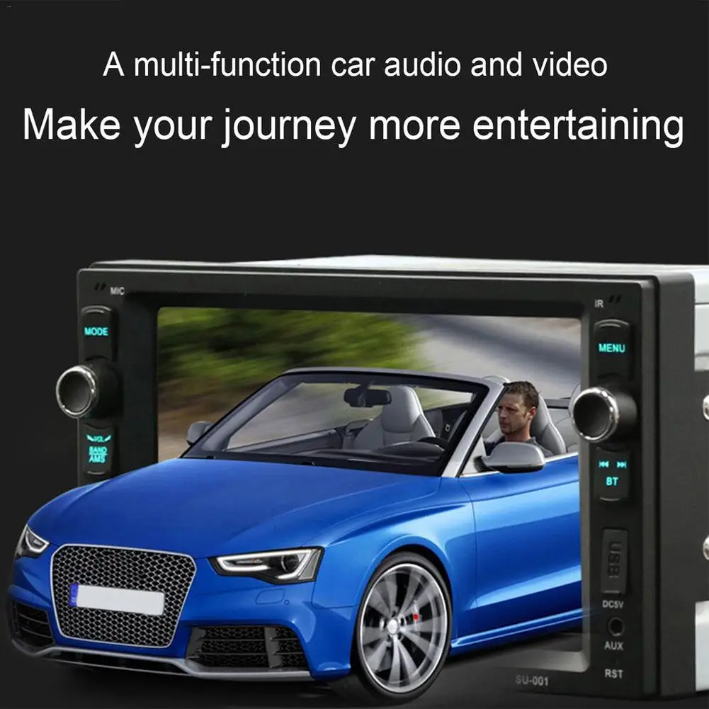 HD 6 2 дюймов автомобиля MP4 плеер с светодио дный Экран Поддержка карты чтения