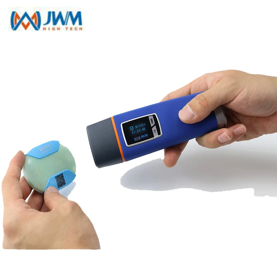 JWM IP67 Водонепроницаемый бесплатное программное обеспечение отпечаток пальца 125 кГц RFID Guard Tour палочка с голосовой подсказкой, 5 контрольных точек, 2 штатных метки