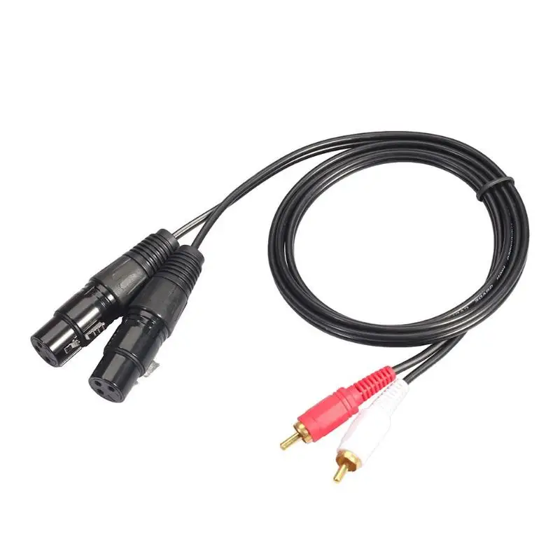 1 5 м футов стерео аудио кабель двойной RCA штекер на XLR Женский Для миксера