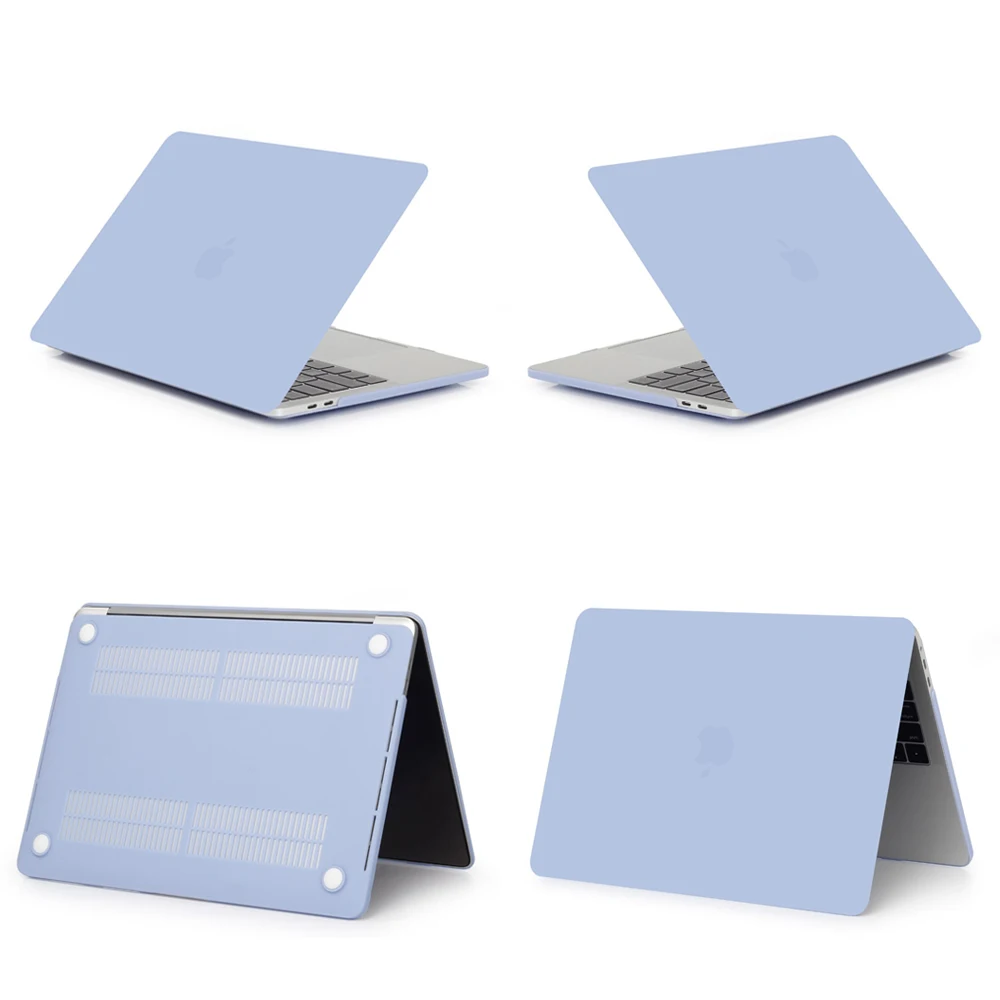 Matte Airy blue Матовый чехол для ноутбука MacBook Air 11 retina 12 Pro 15 touch bar A1707 Pro 16 A2141 Air 13 Touch ID A1932 чехол - Цвет: Matte Airy blue