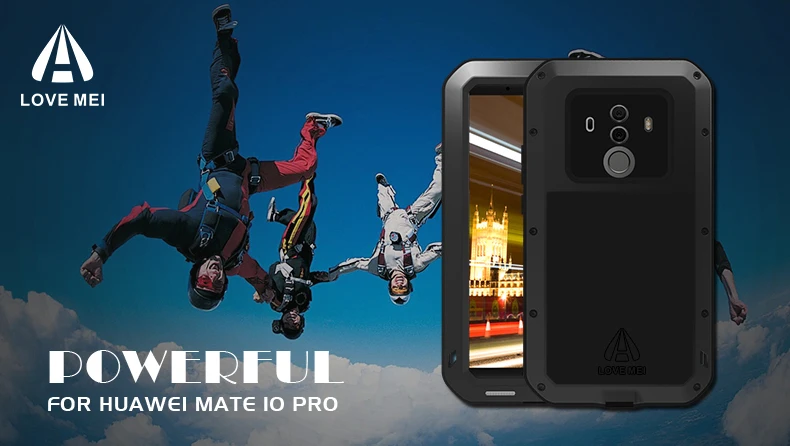 Оригинальный мощный чехол Love Mei для Huawei mate 9/mate 10 телефона водонепроницаемый