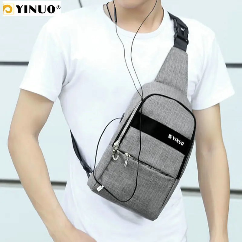 Многофункциональные сумки через плечо YINUO мужские нагрудные сумки-слинги с
