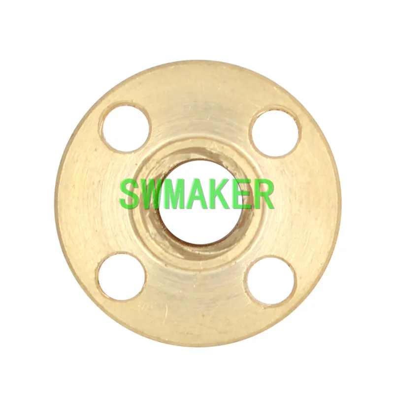 Латунная Фланцевая гайка SWMAKER для 3D принтера с ЧПУ 5 шт. 22 мм Медная 8 4 стартового