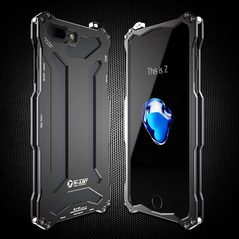 R JUST для iPhone 7 Plus противоударный металлический чехол высококачественные