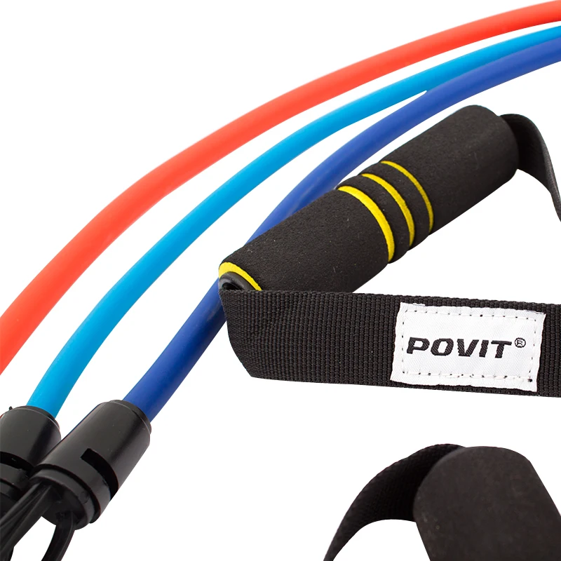 POVIT 3 пробки латексная Тяговая веревка расширитель для фитнеса эластичная лента