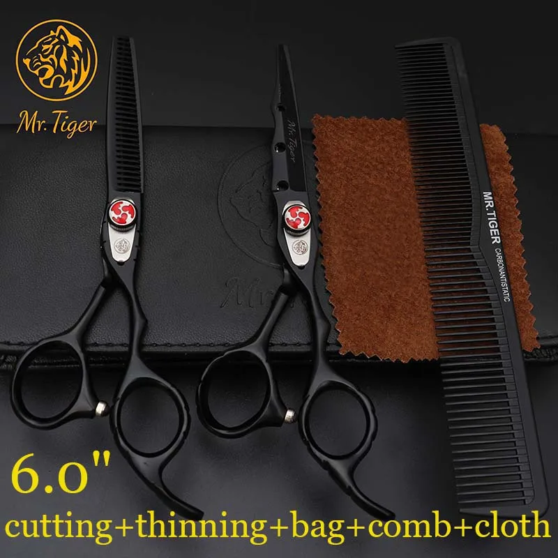 scissor and comb bag 6,0 парикмахерские ножницы, Профессиональные парикмахерские ножницы, профессиональные титановые ножницы для стрижки волос, парикмахерские ножницы - Цвет: scissor and comb bag