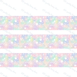 pink ribbon 3 Светящиеся звезды печатных grosgrain розовая лента ручной материал DIY аксессуары вечерние украшения, атласные ленты 50 ярдов - Цвет: pink ribbon 3