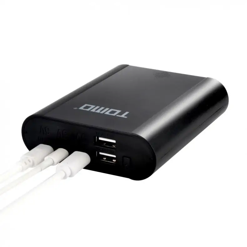 TOMO USB Li Ion Intelligent 4x18650 зарядное устройство портативный LCD умный DIY Мобильный Внешний