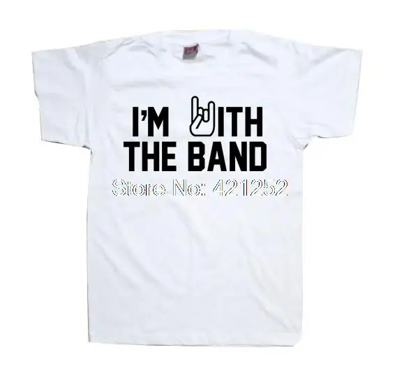 Футболка с надписью I'm With The Band|Футболки| |