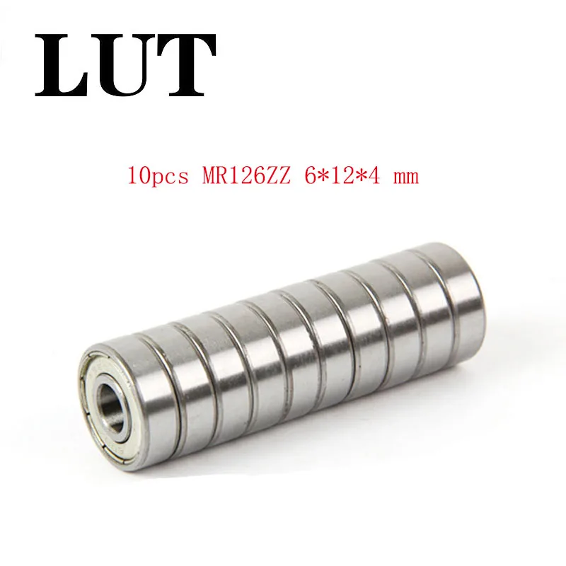 10 шт. миниатюрные шариковые подшипники MR126ZZ MR126 ZZ 6*12*4 мм 6x12x4 MR126z|Валы| |