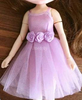 1 шт.; элегантное газовое платье принцессы Blyth Doll; коллекция 1/6 года; аксессуары для одежды - Цвет: 1 dress purple