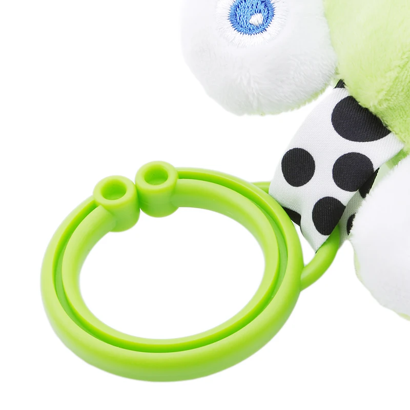 Мультяшная зеленая лягушка детские погремушки пение комфорт развивающие