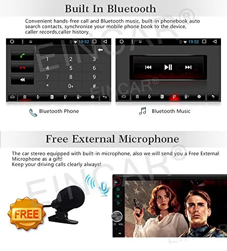 2din стерео с Android 6.0 сенсорный экран автомобиля Радио плеер GPS навигации нет DVD 1080 P