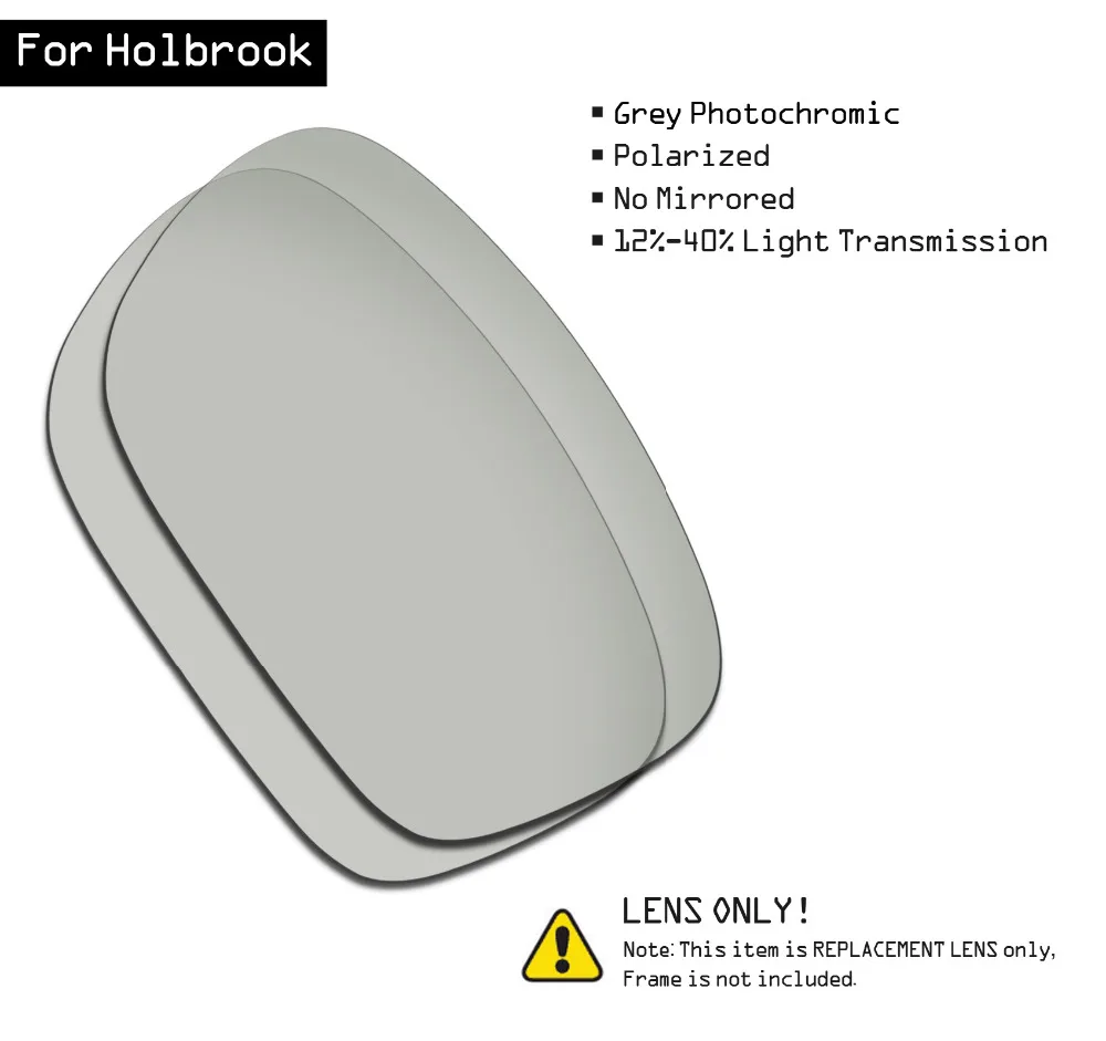 

SmartVLT поляризованные солнцезащитные сменные линзы для Oakley Holbrook-серый фотохромный