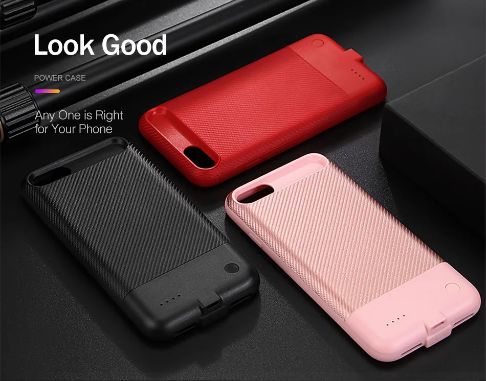 Чехол ROCK для iphone 7, аккумулятор, 2500 мА/ч, внешний аккумулятор, чехол, ультра тонкий, Внешнее зарядное устройство для iphone 7 plus, 3650 мА/ч, чехол