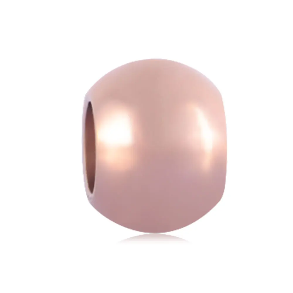 2017 New Stainless Steel Normal Polished Round Big Hole European Beads Charms For DIY Jewelry Making Wholesale | Украшения и