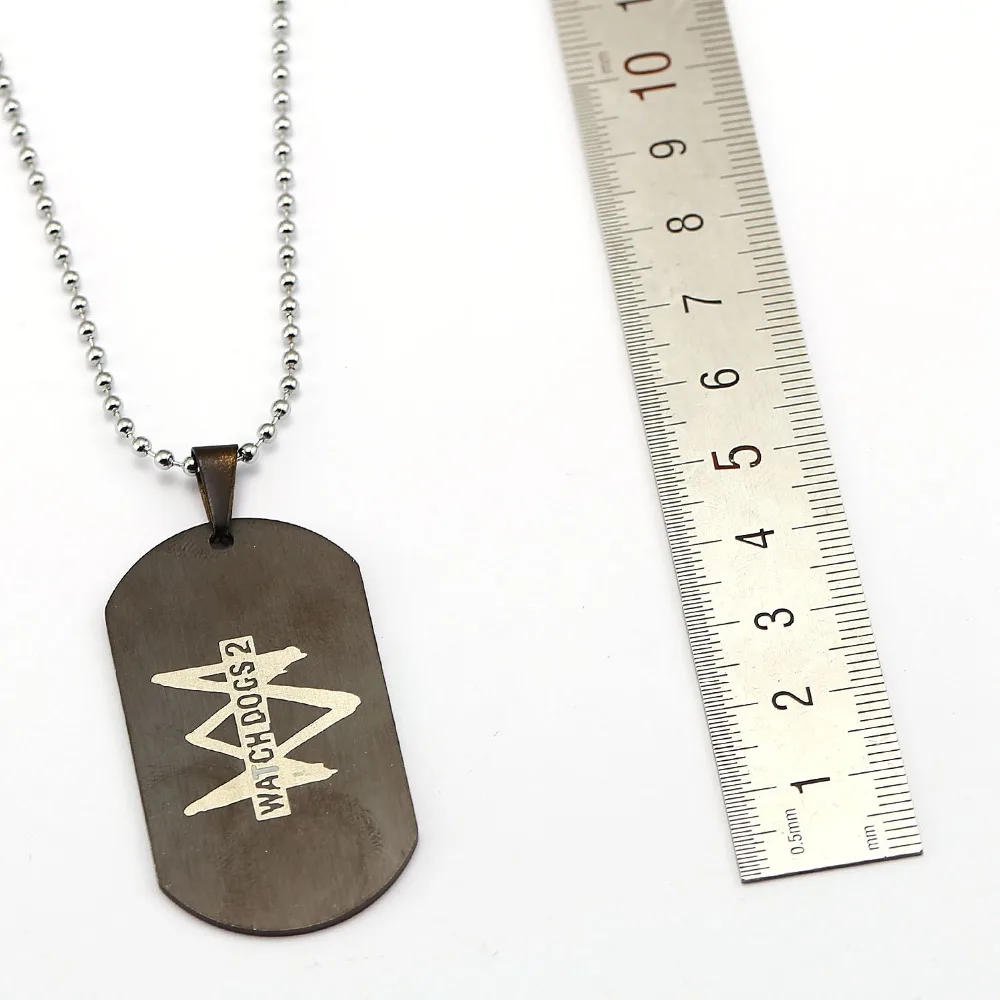 Лидер продаж игровые часы Dogs 2 ожерелье Dedsec бирка для собак модные бусы подвеска