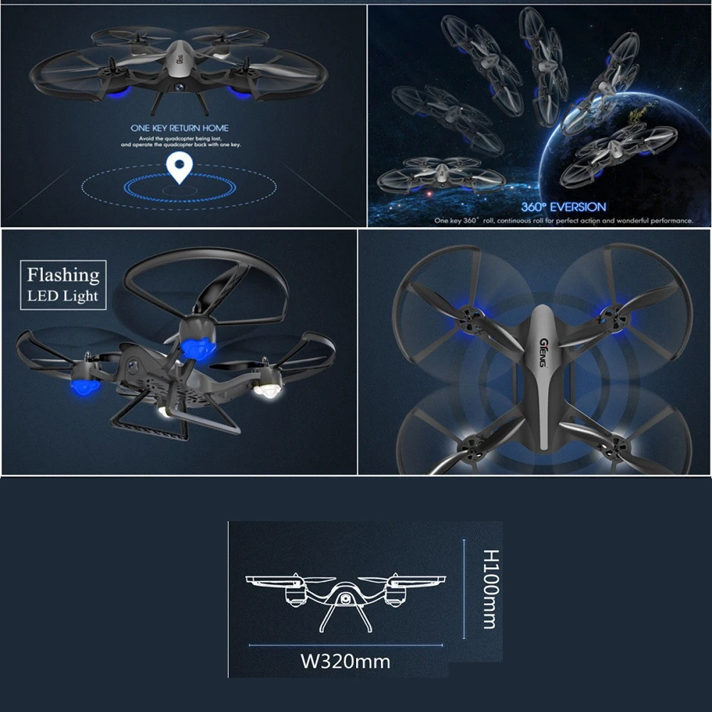 Квадрокоптер с камерой fpv Дрон дистанционным управлением Вертолет дрони rc