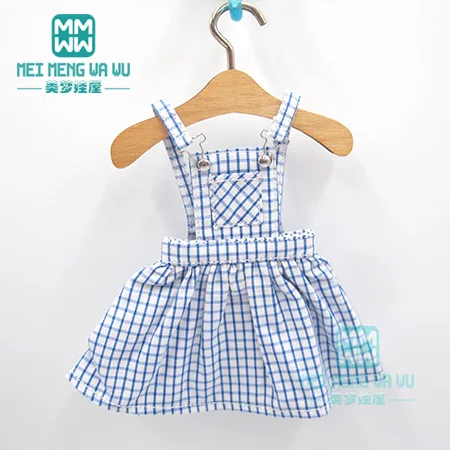 XB--003--E 1 шт. Blyth кукольная одежда модное клетчатое платье на бретелях, футболка для Blyth, Azone, obitsu, FR 1/6 кукла - Цвет: XB--003--E