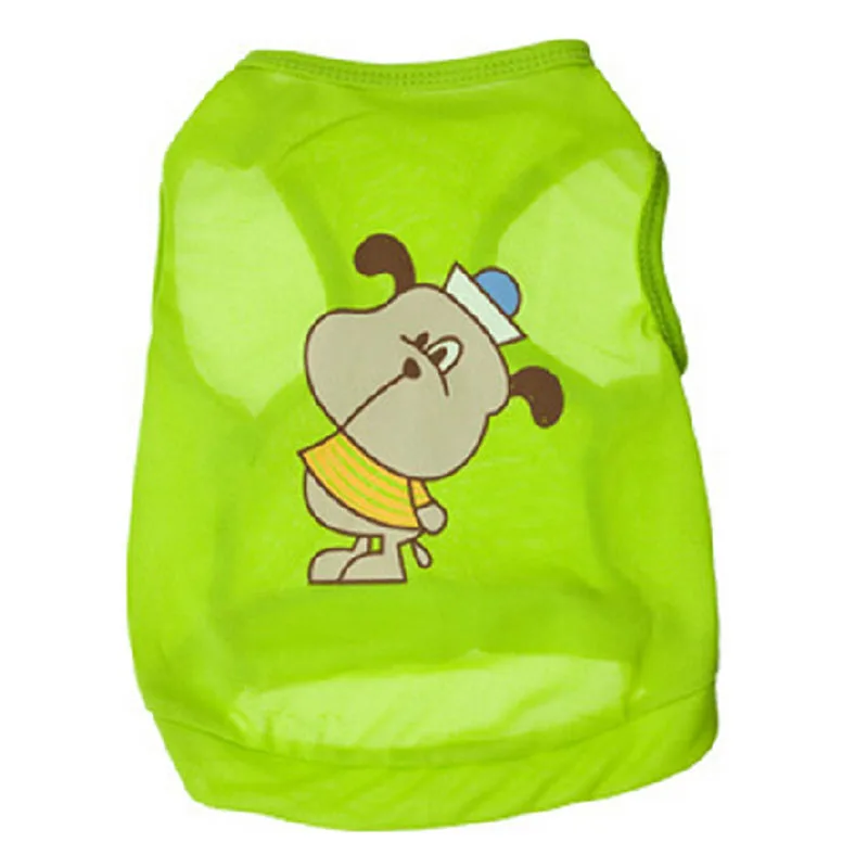 Cartoon Dog Vest Clothes Summer Casual Shirt Clothing For Small Dogs Teddy Costume Goods Pets Accessories DOGGYZSTYLE |