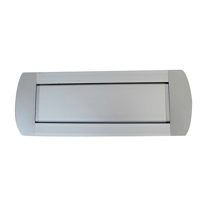 Серебряная новая ручная переворачивающаяся настольная розетка для