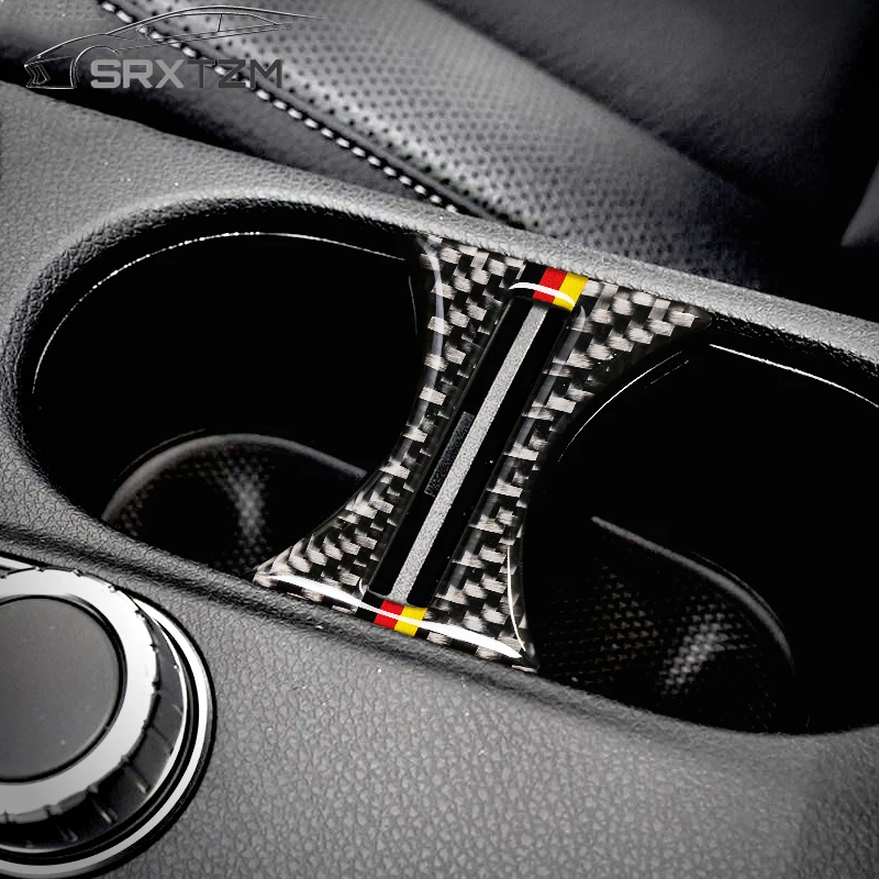 SRXTZM для Mercedes Benz W169 W117 W156 класс CLA GLA углеродного волокна держатель стакана с водой