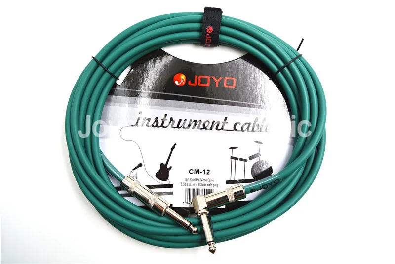 JOYO CM 12 15 футов 4 5 м экранированный моно 6 3 мм Мужской Угловой металлический штекер