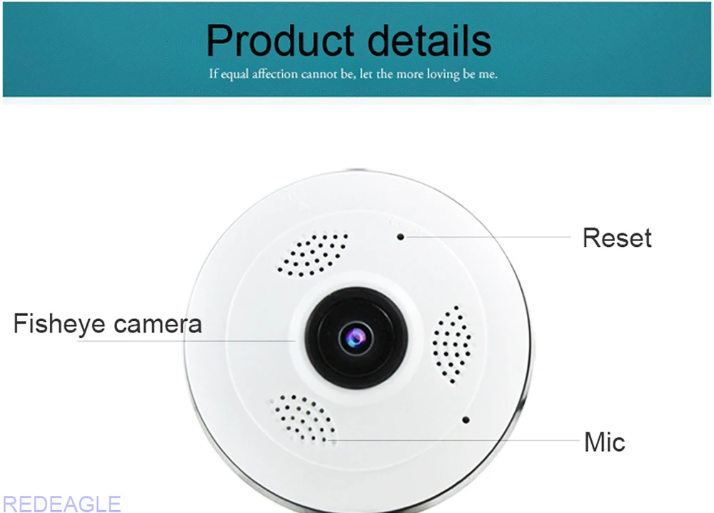 REDEAGLE панорамный 1080P 3D VR IP Wi-Fi камера купольная рыбий глаз Детский Монитор панорама HD 2MP беспроводной wifi CCTV камеры безопасности