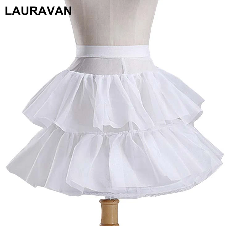 

Детская юбка, белая, короткая, двухслойная, длиной 40 см, 2020