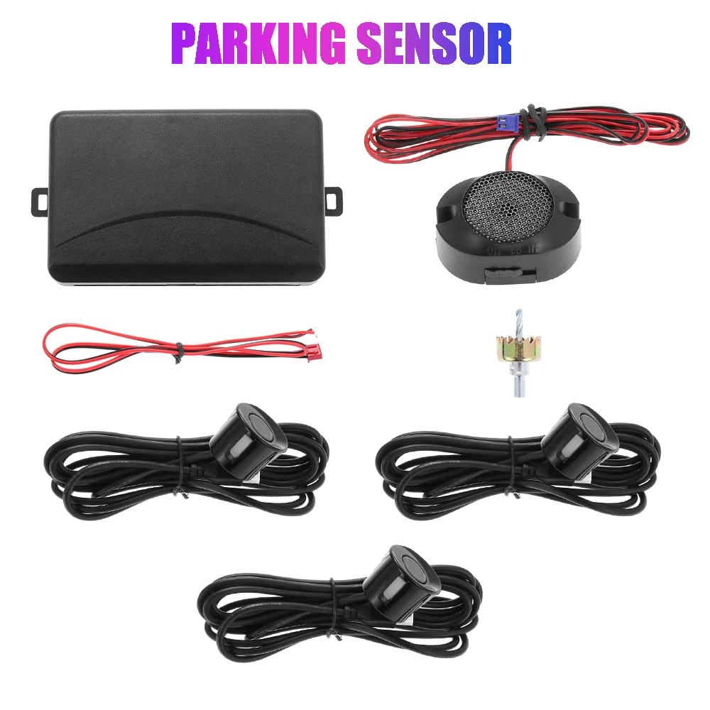 Автомобильный датчик парковки радар заднего вида с 4 датчиками звуковой