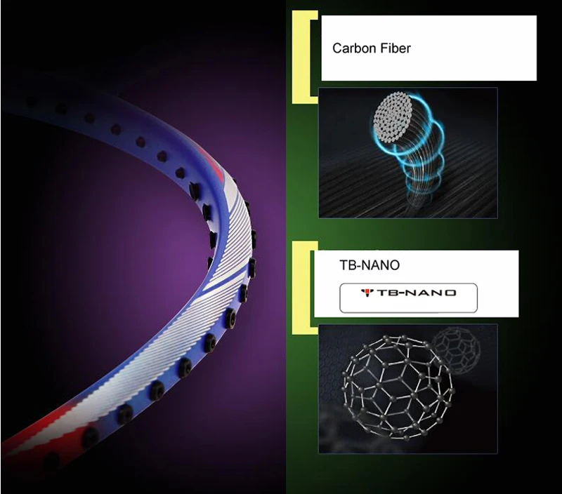 Li-Ning Turbo Charging N7II профессиональная ракетка для бадминтона, ударная и защитная Спортивная ракетка AYPM028(AYPM398) ZYF187