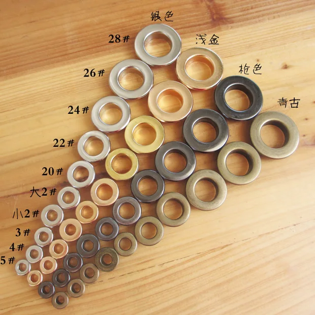Оптовая продажа 100 компл./лот без швов металлические медные кольца с шайбой
