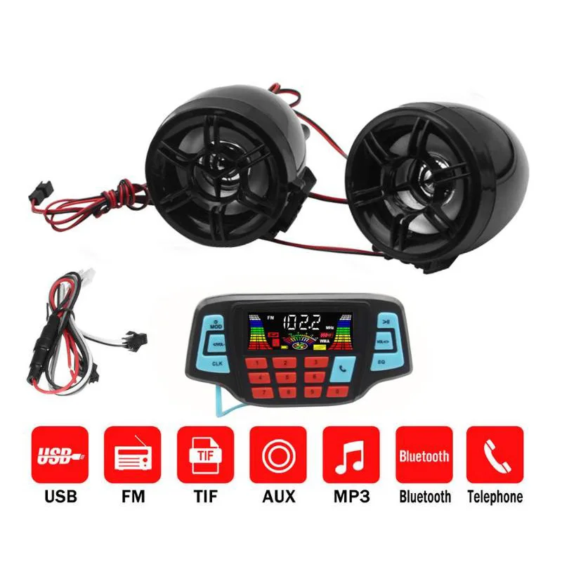 Мотоцикл Mp3 музыкальный плеер аудио Hands-Free Bluetooth стерео динамик fm-радио Водонепроницаемый Аудио система Саундбар anker altavoz#8