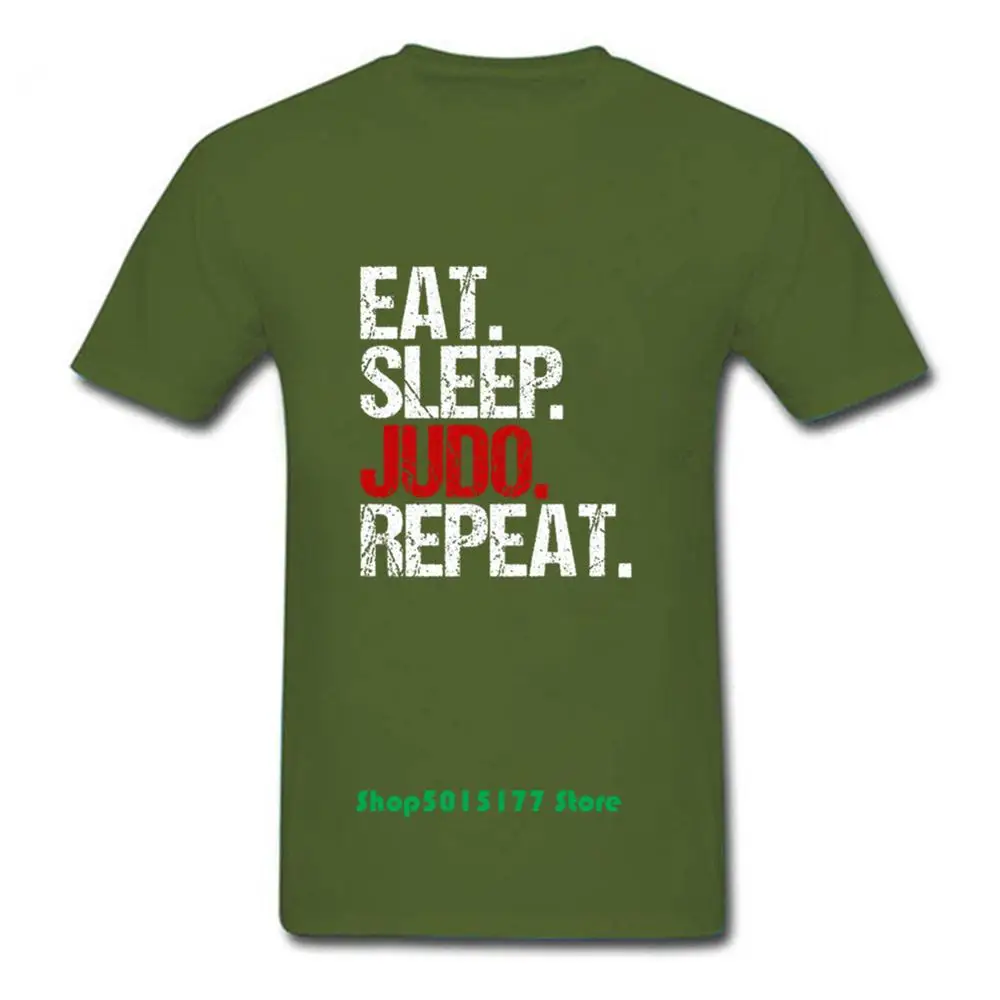 Eat Sleep Judo Repeater футболка с забавным принтом для фанатов дзюдо мужская Повседневная