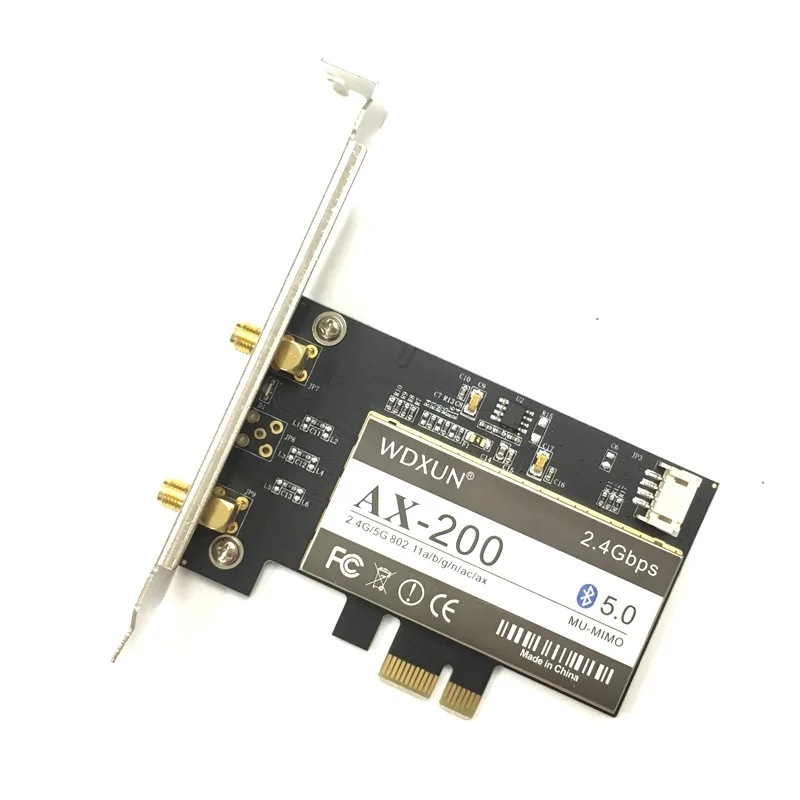 Беспроводной настольный адаптер AX200NGW Wi Fi 6 Bluetooth 5 0 2400 Мбит/с|Сетевые карты| |