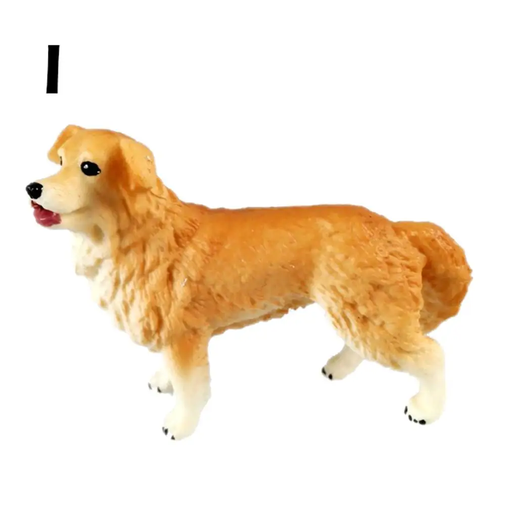 1 шт. модель золотистого ретривера скульптура игрушка подарки реалистичная