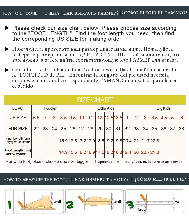 UOVO летняя обувь для мальчиков брендовые Детские сандалии детские с закрытым