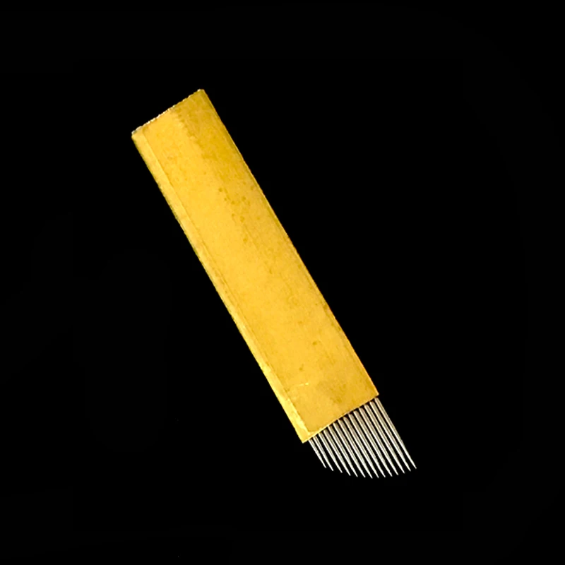 100 шт. резец сверхтвердый PCD 14 татуировки иглы мануального татуажа бровей для