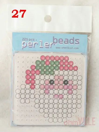 S225aa0028 Бесплатная доставка/5 шт./лот 1 шт. квадратные Pegboards + 225 шт Perler/5 мм Perler Beads