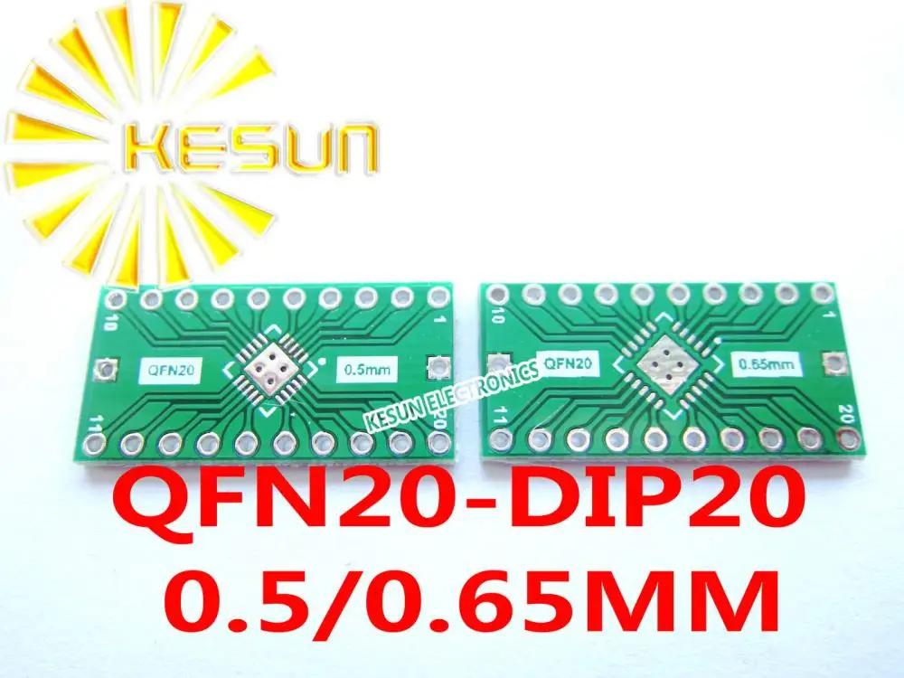 100 шт. QFN20 поворотный DIP20 0 5/0 65 мм Шаг IC адаптер гнездо/адаптер пластина PCB LFCSP20