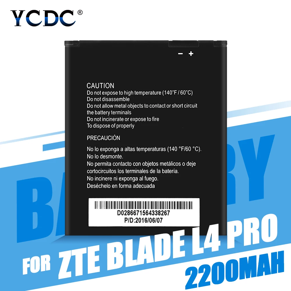 Li3822T43P4h746241 Аккумулятор для zte Blade L4 Pro A465 A475 для zte TWM Amazing X3s литий-ионный полимерный аккумулятор 2200 мАч