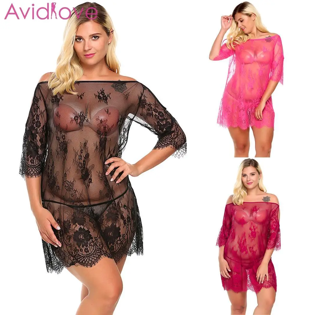Avidlove женское кружевное сексуальное нижнее белье больших размеров Babydoll с