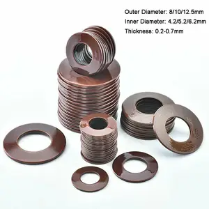 Пружинный дисковый Омыватель Belleville, пружина компрессионная, диаметр 81012.5 мм, внутренний диаметр 4,2-6,2 мм, толщина 0,2-0,7 мм, 30 шт.