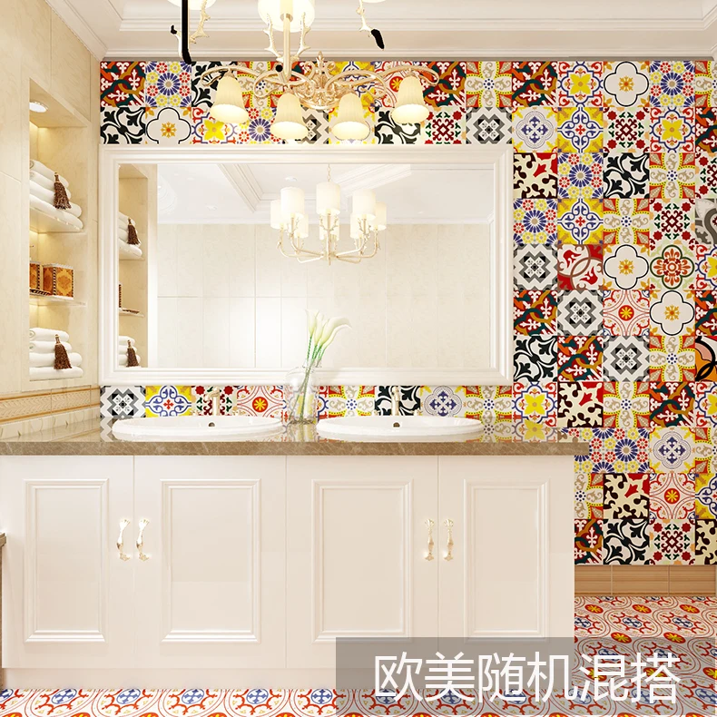 Старый дом ремонт водонепроницаемые наклейки для ванной кухни PP Backsplash